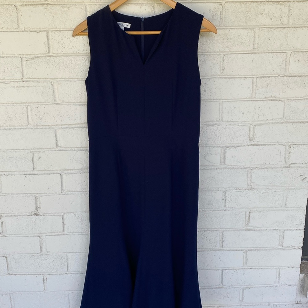 Pendleton Travel Tricotine All Day Dress in Navy - Picture 2 of 8